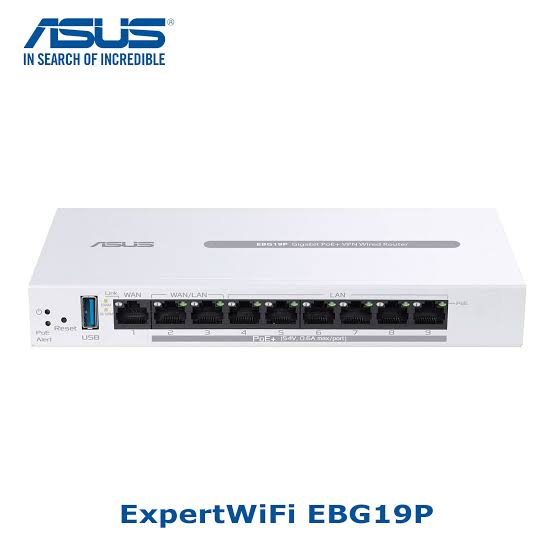 Gigabit PoE+ VPN Wired Router ASUS ExpertWiFi EBG19P
